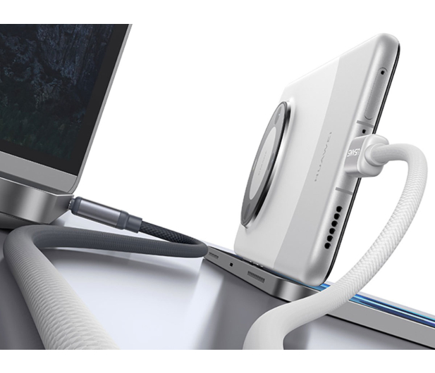 USAMS Kabel U 60W USB-C/USB-C 1,2m czarno biały - 1569122 - zdjęcie 5